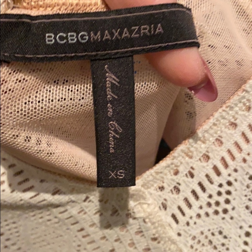 BCBG MAXAZRIA sleeveless dress top lace XS shirt​ - Picture 3 of 5